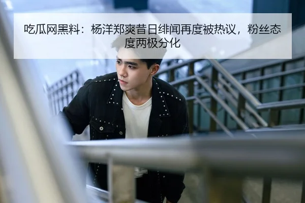 吃瓜网黑料：杨洋郑爽昔日绯闻再度被热议，粉丝态度两极分化
